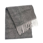 Edinburgh 100% Lambswool Scarf – Premium Soft Wool Wrap - Light Grey Charcoal - Heritage Of Scotland -