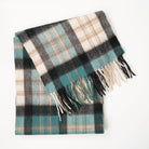 Edinburgh 100% Lambswool Scarf – Premium Soft Wool Wrap - Macdonald Green Mix - Heritage Of Scotland -