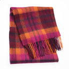 Edinburgh 100% Lambswool Scarf – Premium Soft Wool Wrap - Macdonald Orange Mix - Heritage Of Scotland -
