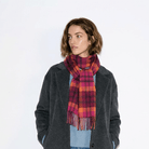 Edinburgh 100% Lambswool Scarf – Premium Soft Wool Wrap - Macdonald Orange Mix - Heritage Of Scotland -