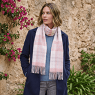 Edinburgh 100% Lambswool Scarf – Premium Soft Wool Wrap - Macdonald White Mix - Heritage Of Scotland -