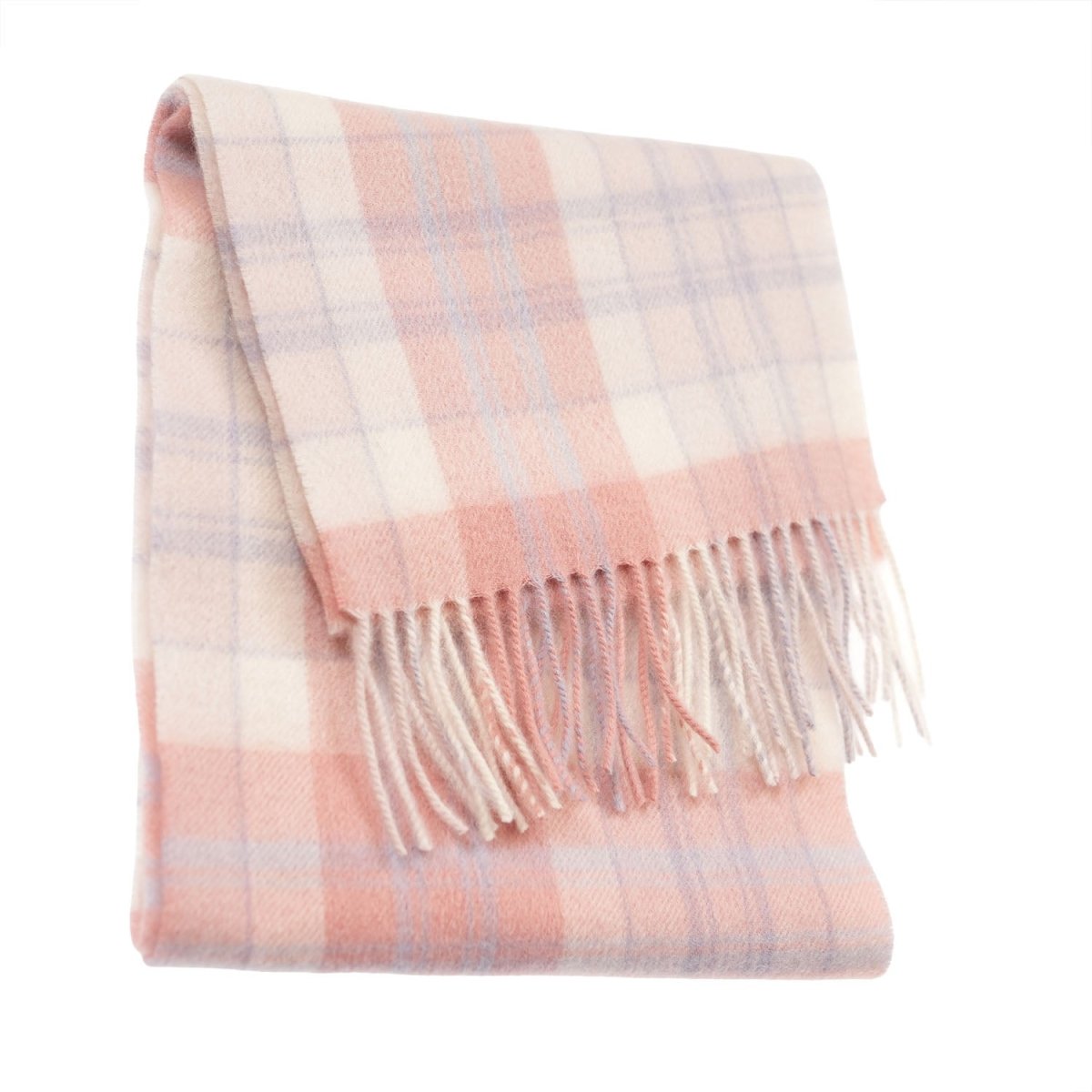Edinburgh 100% Lambswool Scarf – Premium Soft Wool Wrap - Macdonald White Mix - Heritage Of Scotland -