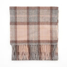 Edinburgh 100% Lambswool Scarf – Premium Soft Wool Wrap - Mackellar Natural - Heritage Of Scotland -