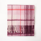 Edinburgh 100% Lambswool Scarf – Premium Soft Wool Wrap - Mill Check Pink - Heritage Of Scotland -