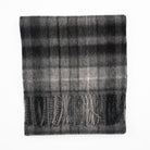 Edinburgh 100% Lambswool Scarf – Premium Soft Wool Wrap - MONOCHROME BUCHANAN - Heritage Of Scotland -