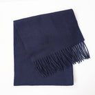 Edinburgh 100% Lambswool Scarf – Premium Soft Wool Wrap - Navy - Heritage Of Scotland -