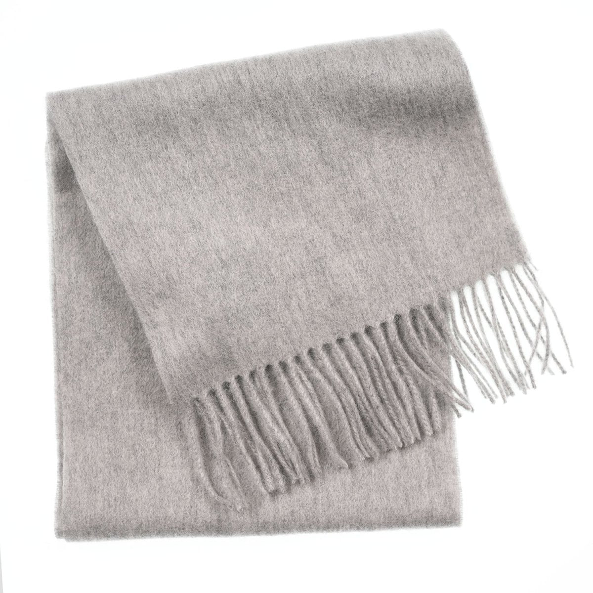 Edinburgh 100% Lambswool Scarf – Premium Soft Wool Wrap - Oyster Grey - Heritage Of Scotland -