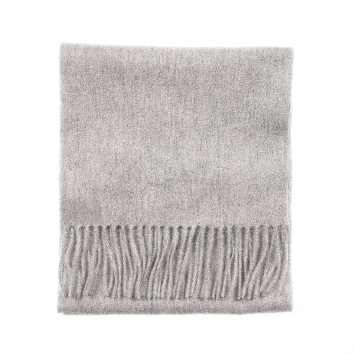 Edinburgh 100% Lambswool Scarf – Premium Soft Wool Wrap - Oyster Grey - Heritage Of Scotland -