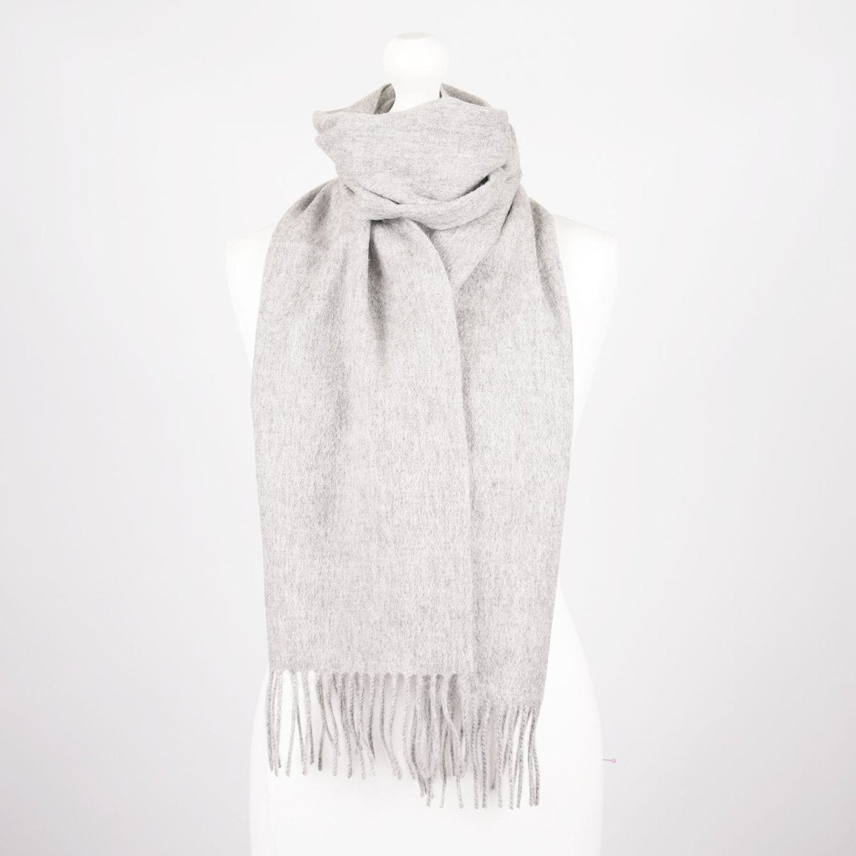 Edinburgh 100% Lambswool Scarf – Premium Soft Wool Wrap - Oyster Grey - Heritage Of Scotland -