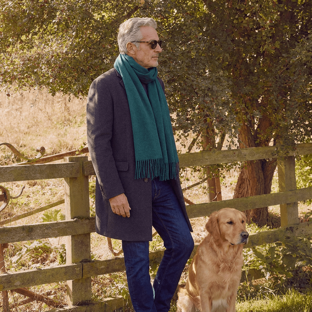 Edinburgh 100% Lambswool Scarf – Premium Soft Wool Wrap - Rainforest - Heritage Of Scotland -