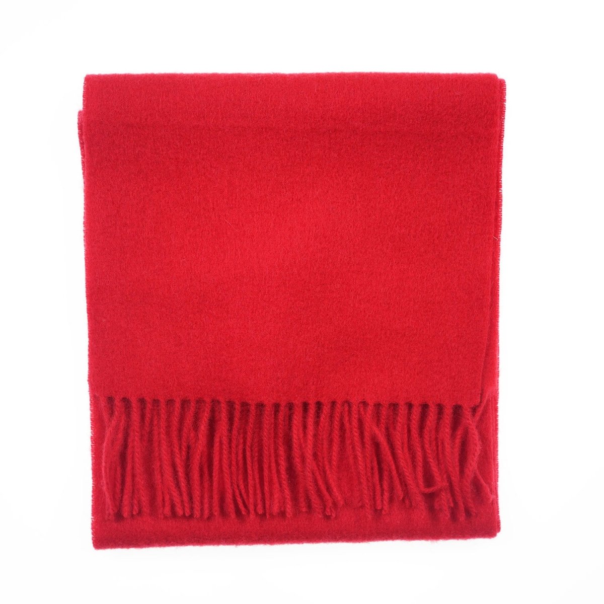 Edinburgh 100% Lambswool Scarf – Premium Soft Wool Wrap - Red Rouge - Heritage Of Scotland -