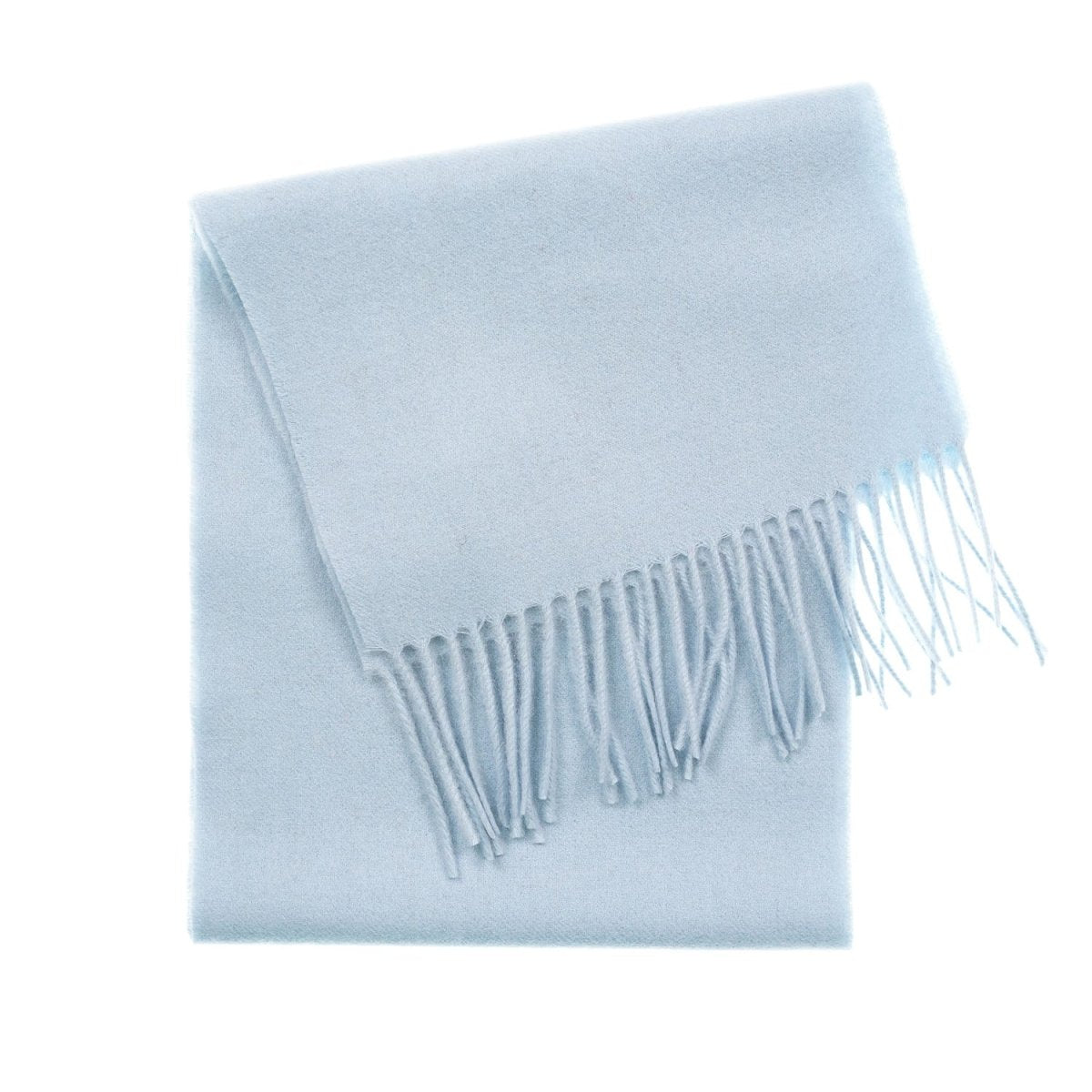 Edinburgh 100% Lambswool Scarf – Premium Soft Wool Wrap - Saxe Blue - Heritage Of Scotland -