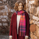 Edinburgh 100% Lambswool Scarf – Premium Soft Wool Wrap - Scarf Mill Check Jazz - Heritage Of Scotland -