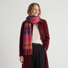 Edinburgh 100% Lambswool Scarf – Premium Soft Wool Wrap - Scarf Mill Check Jazz - Heritage Of Scotland -