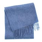 Edinburgh 100% Lambswool Scarf – Premium Soft Wool Wrap - Soft Denim - Heritage Of Scotland -