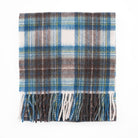 Edinburgh 100% Lambswool Scarf – Premium Soft Wool Wrap - Stewart Muted Blue - Heritage Of Scotland -