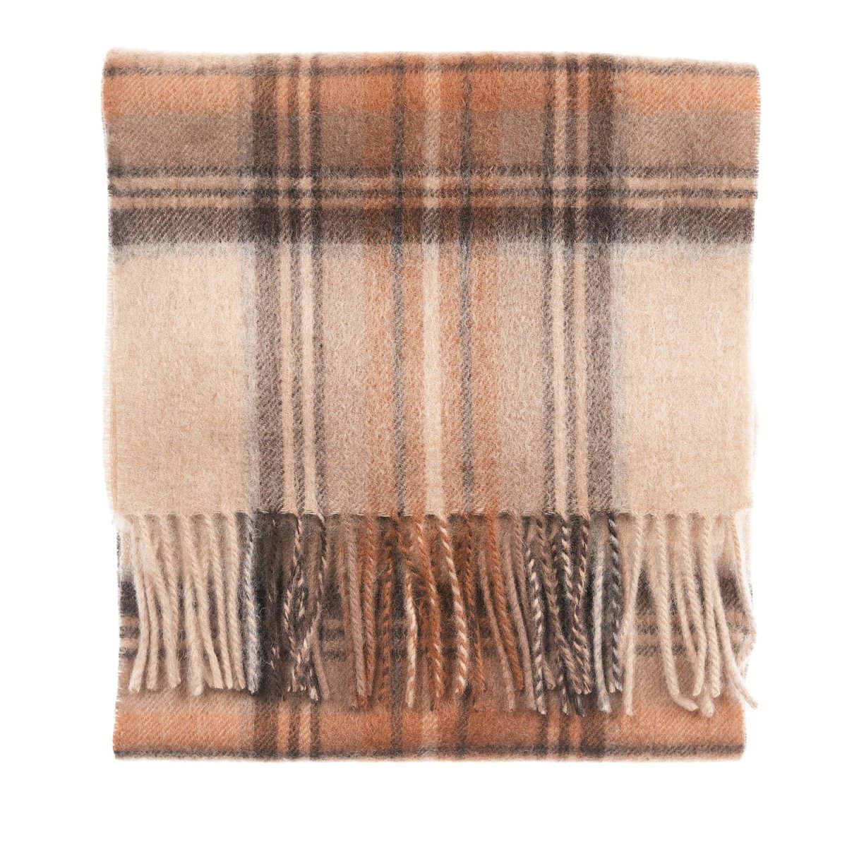 Edinburgh 100% Lambswool Scarf – Premium Soft Wool Wrap - Stewart Natural Dress - Heritage Of Scotland -