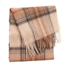 Edinburgh 100% Lambswool Scarf – Premium Soft Wool Wrap - Stewart Natural Dress - Heritage Of Scotland -