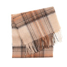 Edinburgh 100% Lambswool Scarf – Premium Soft Wool Wrap - Stewart Natural Dress - Heritage Of Scotland -