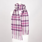 Edinburgh 100% Lambswool Scarf – Premium Soft Wool Wrap - Stewart Purple - Heritage Of Scotland -