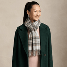 Edinburgh 100% Lambswool Scarf – Premium Soft Wool Wrap - Stewart Vintage Duck Egg - Heritage Of Scotland -