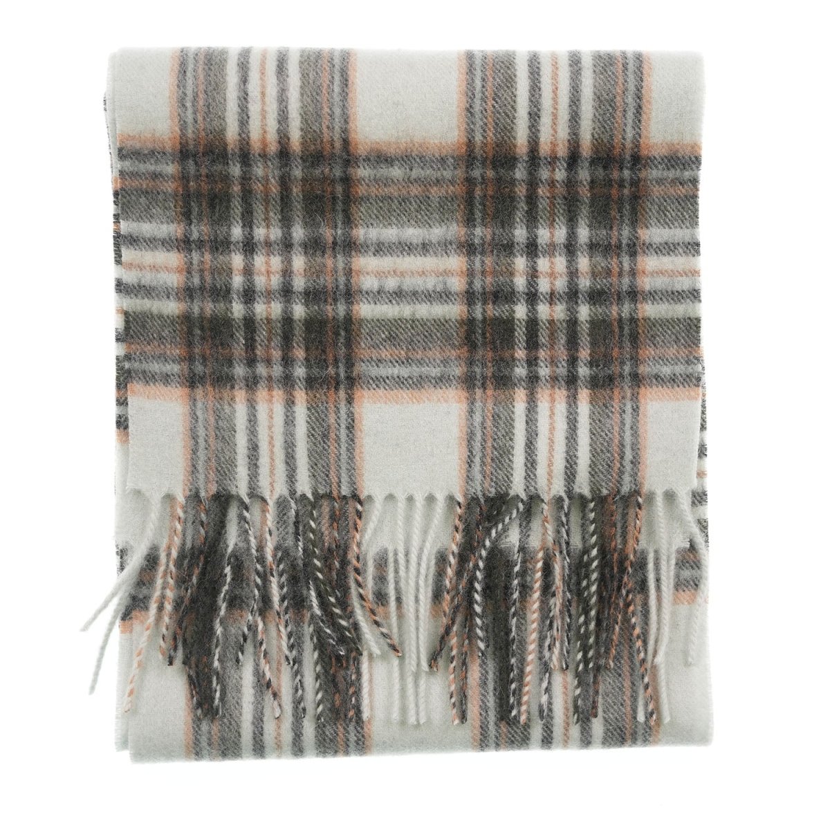 Edinburgh 100% Lambswool Scarf – Premium Soft Wool Wrap - Stewart Vintage Duck Egg - Heritage Of Scotland -