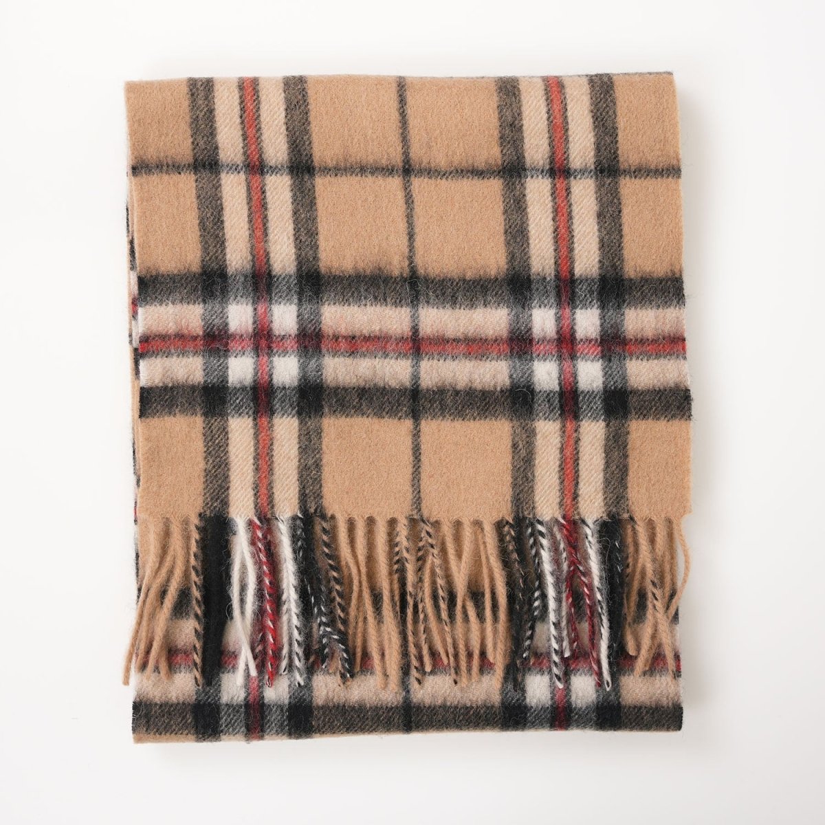 Edinburgh 100% Lambswool Scarf – Premium Soft Wool Wrap - Thomson Camel - Heritage Of Scotland -