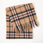 Edinburgh 100% Lambswool Scarf – Premium Soft Wool Wrap - Thomson Camel - Heritage Of Scotland -
