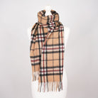 Edinburgh 100% Lambswool Scarf – Premium Soft Wool Wrap - Thomson Camel - Heritage Of Scotland -