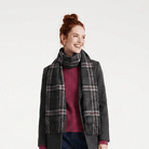 Edinburgh 100% Lambswool Scarf – Premium Soft Wool Wrap - Thomson Charcoal - Heritage Of Scotland -