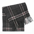 Edinburgh 100% Lambswool Scarf – Premium Soft Wool Wrap - Thomson Charcoal - Heritage Of Scotland -