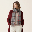Edinburgh 100% Lambswool Scarf – Premium Soft Wool Wrap - Thomson Grey - Heritage Of Scotland -