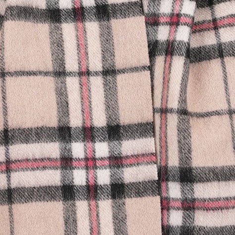 Edinburgh 100% Lambswool Scarf – Premium Soft Wool Wrap - Thomson Light Beige - Heritage Of Scotland -