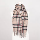 Edinburgh 100% Lambswool Scarf – Premium Soft Wool Wrap - Thomson Light Beige - Heritage Of Scotland -