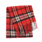 Edinburgh 100% Lambswool Scarf – Premium Soft Wool Wrap - Thomson Red - Heritage Of Scotland -