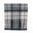 Edinburgh 100% Lambswool Scarf – Premium Soft Wool Wrap - Tweed Tartan Dover and Grey Check - Heritage Of Scotland -