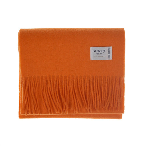 Edinburgh 100% Lambswool Tartan Scarf Bright Marigold - Heritage Of Scotland - Bright Marigold