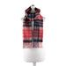 Edinburgh 100% Lambswool Tartan Scarf Macdonald Coral Mix - Heritage Of Scotland - MACDONALD CORAL MIX