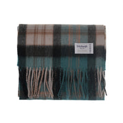 Edinburgh 100% Lambswool Tartan Scarf Macdonald Green Mix - Heritage Of Scotland - MACDONALD GREEN MIX