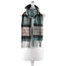 Edinburgh 100% Lambswool Tartan Scarf Macdonald Green Mix - Heritage Of Scotland - MACDONALD GREEN MIX