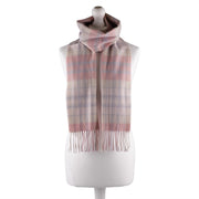 Edinburgh 100% Lambswool Tartan Scarf Macdonald White Mix - Heritage Of Scotland - MACDONALD WHITE MIX