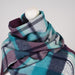 Edinburgh 100% Lambswool Tartan Scarf Myriad Check - Aqua/Navy/Bordeaux - Heritage Of Scotland - Myriad Check - Aqua/Navy/Bordeaux