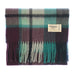 Edinburgh 100% Lambswool Tartan Scarf Myriad Check - Aqua/Navy/Bordeaux - Heritage Of Scotland - Myriad Check - Aqua/Navy/Bordeaux