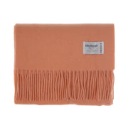 Edinburgh 100% Lambswool Tartan Scarf Peach Fuzz - Heritage Of Scotland - Peach Fuzz