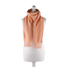 Edinburgh 100% Lambswool Tartan Scarf Peach Fuzz - Heritage Of Scotland - Peach Fuzz