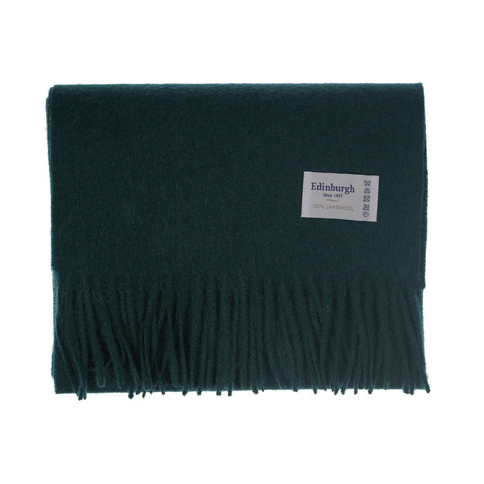Edinburgh 100% Lambswool Tartan Scarf Rainforest - Heritage Of Scotland - Rainforest