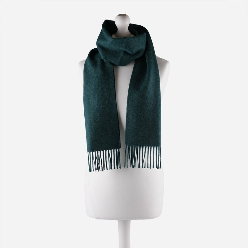 Edinburgh 100% Lambswool Tartan Scarf Rainforest - Heritage Of Scotland - Rainforest