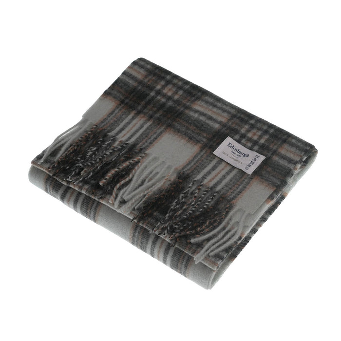 Edinburgh 100% Lambswool Tartan Scarf Royal Stewart Vintage Duck Egg - Heritage Of Scotland - ROYAL STEWART VINTAGE DUCK EGG