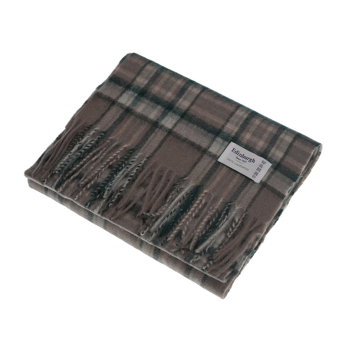 Edinburgh 100% Lambswool Tartan Scarf Royal Stewart Vintage Pink - Heritage Of Scotland - ROYAL STEWART VINTAGE PINK