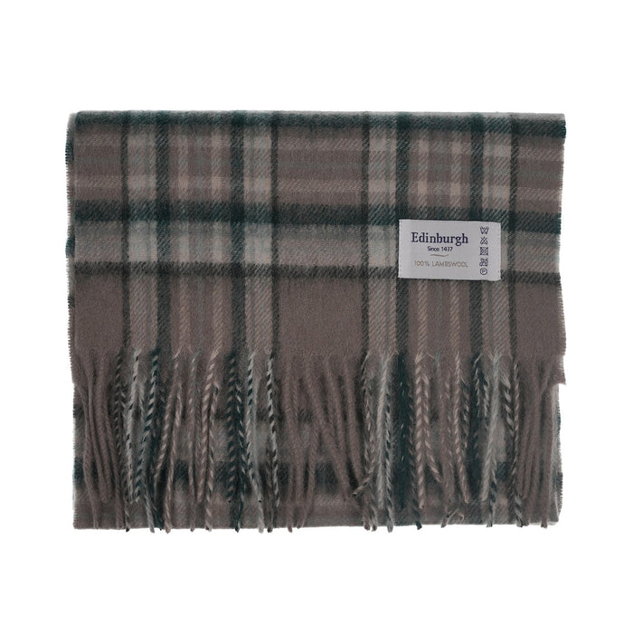 Edinburgh 100% Lambswool Tartan Scarf Royal Stewart Vintage Pink - Heritage Of Scotland - ROYAL STEWART VINTAGE PINK